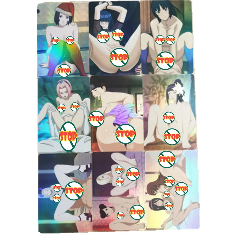 

9pcs/set NARUTO Hyuga Hinata Tsunade Yamanaka Ino ACG Sexy Nude Toys Hobbies Hobby Collectibles Game Collection Anime Cards