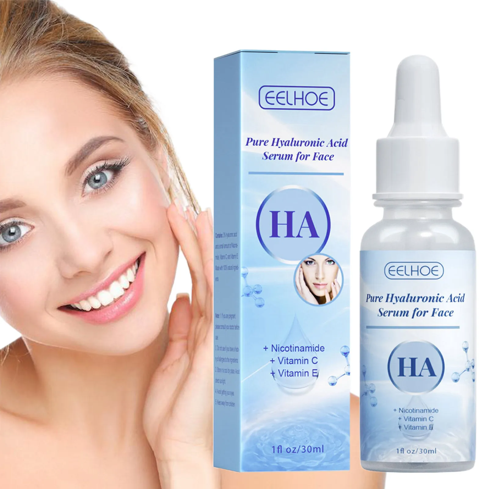 

Hyaluronic Acid Face Serum Whitening Moisturizing Shrink Pores Oil Control Anti-Aging Skin Face Care Skin Care Moisturizer
