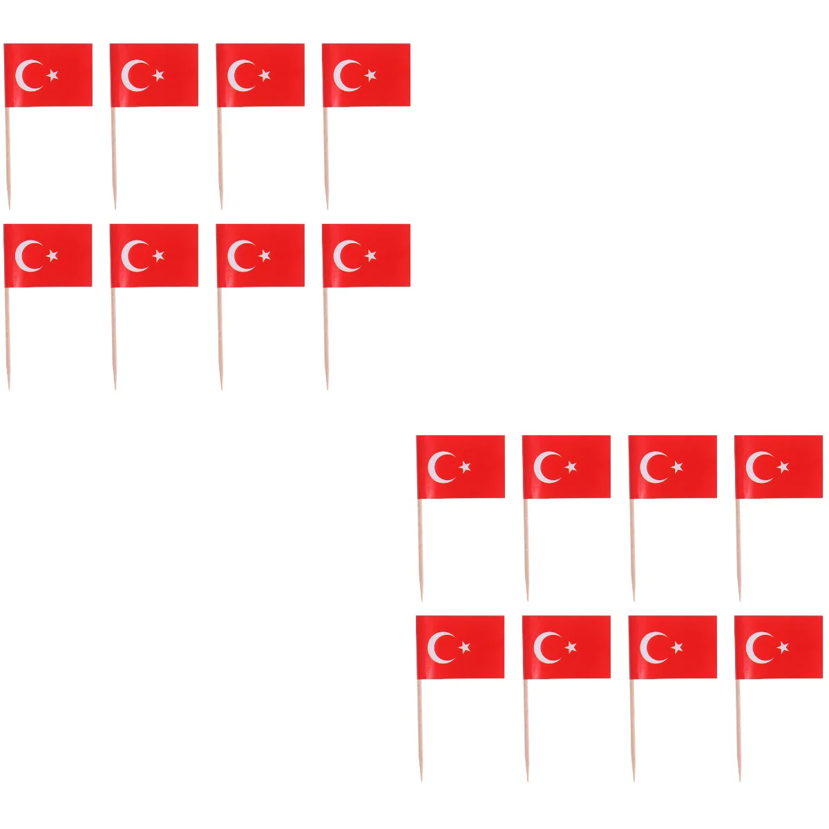 

Flag Turkey Flags Toothpick Cocktail Country Topper Stick Cake Europeforworld Small Held Hand Pick Cupcake