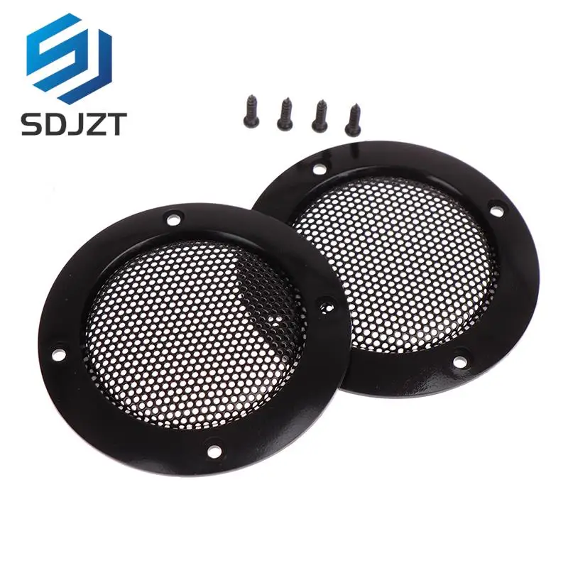 

2Pcs Audio Speakers Protective Cover 2 Inch Protective Mesh Net Grilles DIY Car Speaker Column