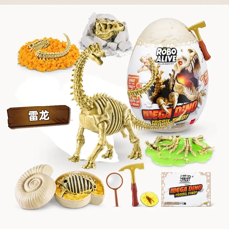 Завру излучает Сияющий динозавр ископаемый с большим робо живым археологическим