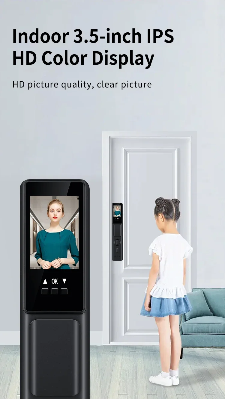 005SINOVO Умный замок Tuya с камерой лицевой идентификатор видеовызов палец вена tuya Wi-Fi