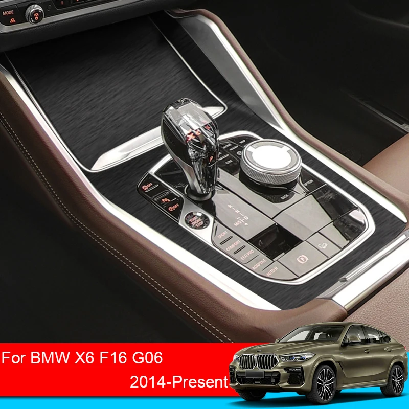 

Автомобильная наклейка для внутреннего интерьера для BMW X6 G06 F16 2014-2025 подъемная оконная панель наклейка коробка передач приборная панель защитная пленка авто аксессуар
