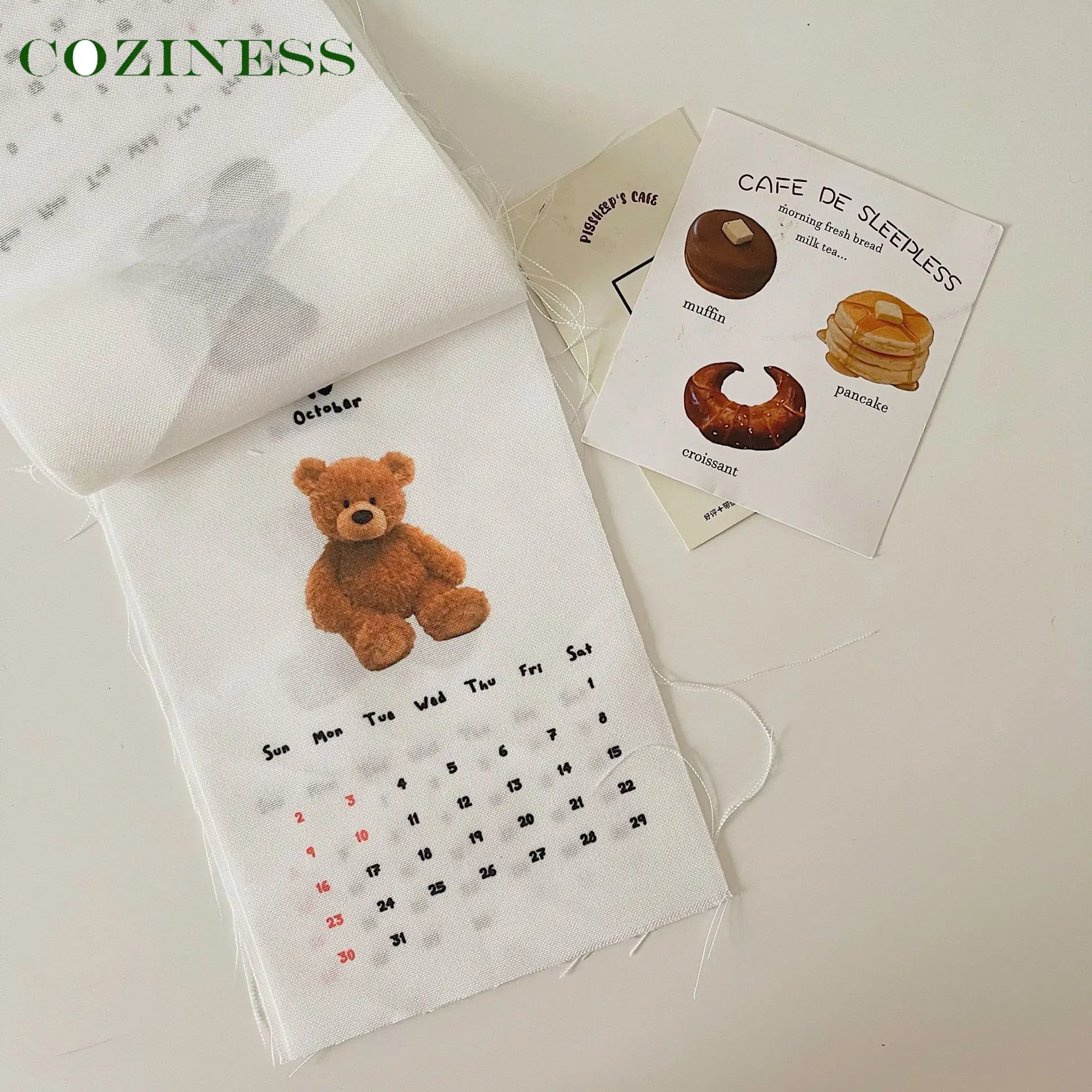 

2022 год, календарь с милым медведем, художественный календарь для детского сада, украшение для детской комнаты, Фотофон для новорожденных, детский сувенир