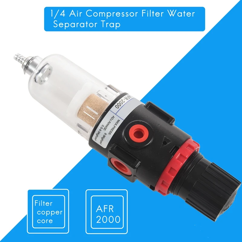 1/4 фильтр воздушного компрессора сепаратор воды ловушка набор инструментов с