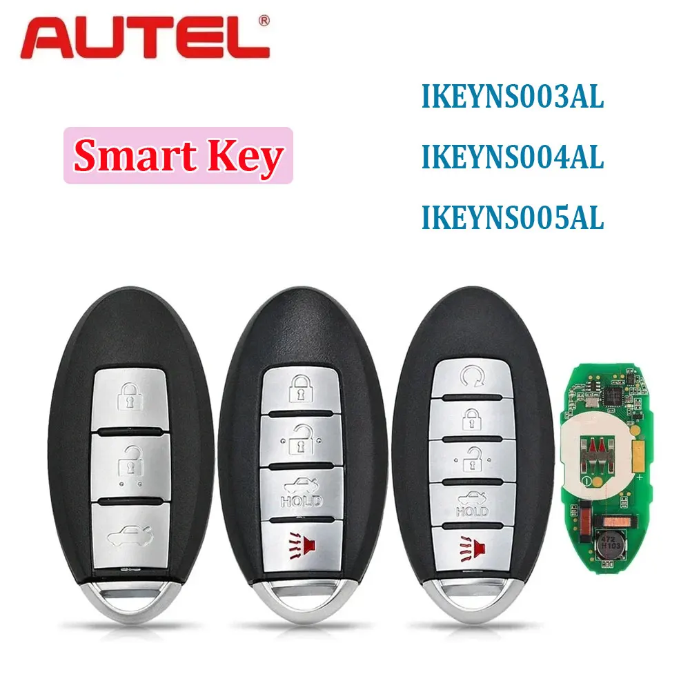 Фото Умный ключ AUTEL NS003AL NS004AL NS005AL для Nissan, используемый с MaxiIM KM100 KM100E IM508 IM608 PRO MAXIIM IKEY Премиум-стиль №1