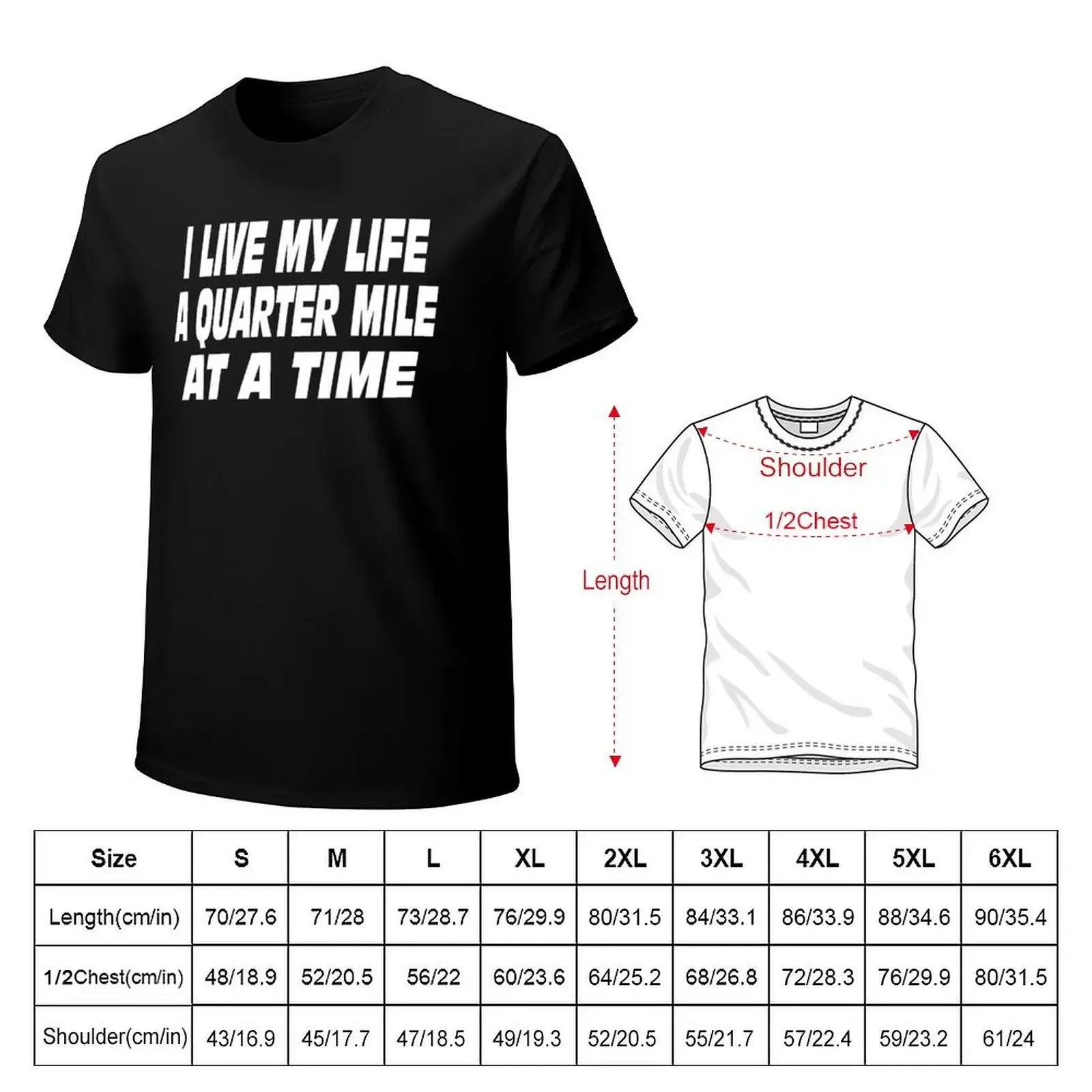 Футболка The Fast And Furious Quote - I Live My Life A Quarter Mile At Time Мужская футболка винтажные мужские