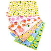 lovely cute childrens cloth fruits printed cotton fabrics for sewing clothes dress quilts patchwork needlework by the meter