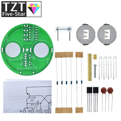 Электронный набор для сборки TZT LED Gyro DIY Welding Kit