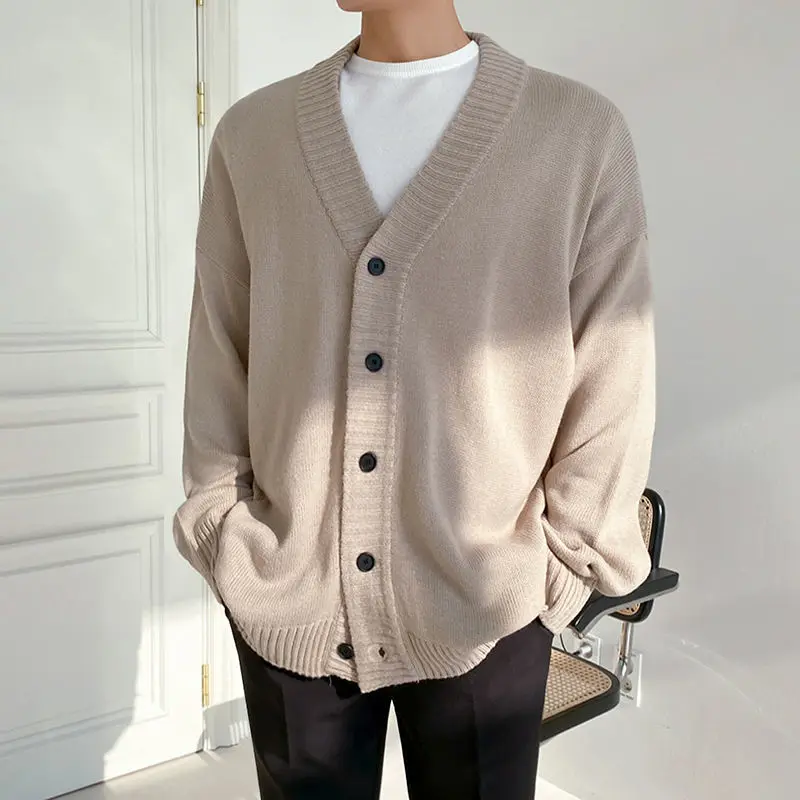 

2022 High Quality Designer New Autum Spring Brand Fashion Knit Mens Button Cardigan Sweaters Cute Casual Men Coats Clothing H77