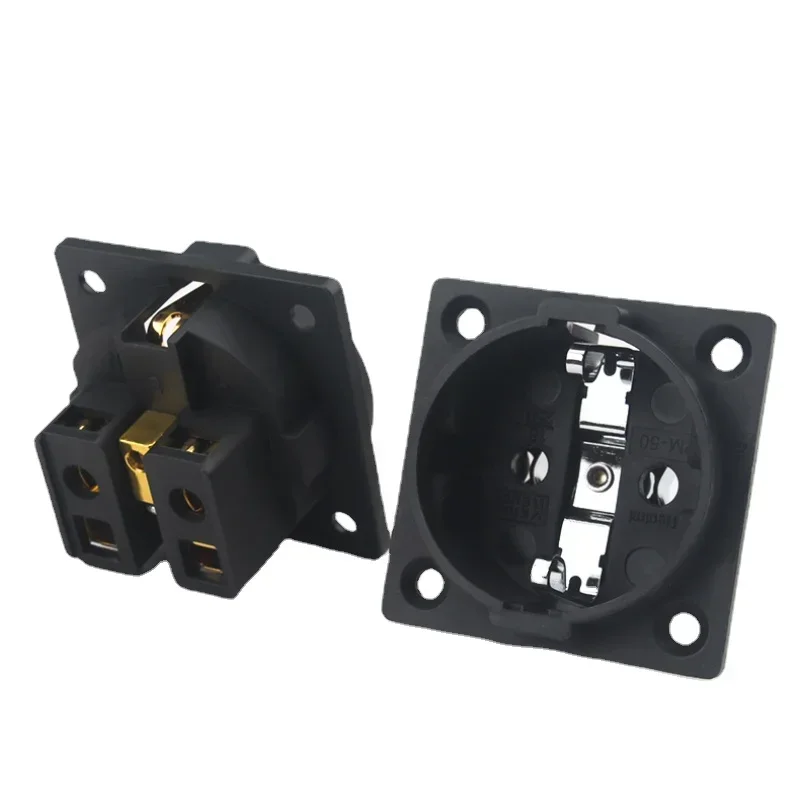 Розетки для фильтров питания 16A/250V EU позолоченные 2 шт