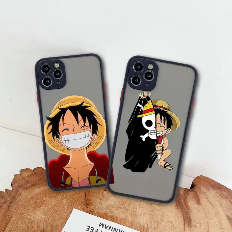 

Best One piece Luffy Zoro Phone Case For iphone 13 12 11 Pro Max Mini XS 8 7 Plus X SE 2020 XR Matte Transparent Cover