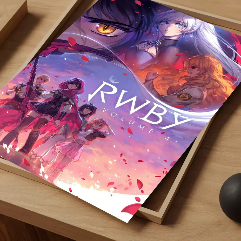 Клейкий Мультяшный Художественный Постер R-RWBY Высококачественная Цифровая
