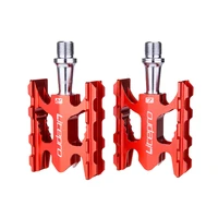 ztto 1 pair alloy bicycle flat pedal solid color 32 spikes biking mountain bike pedals replaceable cycle parts attachment