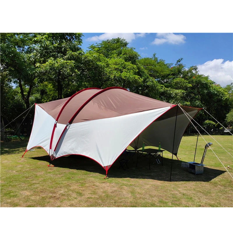 

Outdoor Anti-ultraviolet Super Large Double Pole Big Habi Military Tent Canopy Beach Awning Living Room Cooking Sunshade Tarp
