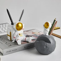 nordic astronaut pen holder miniature items mobile phone bracket multifunctional home decor simple modern desk accessories
