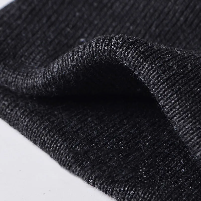 Зимние теплые шапки для мужчин и женщин толстые вязаные с манжетами рыбацкая