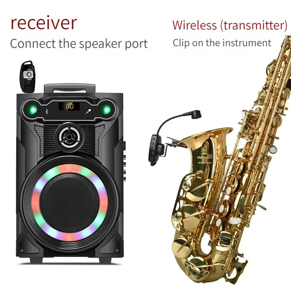 Беспроводной микрофон UHF 2 4G 360-градусный