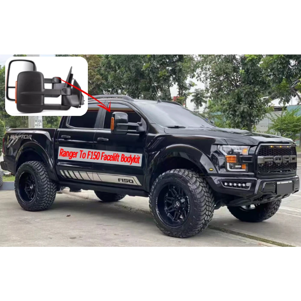 Автомобильные буксировочные электрические боковые зеркала Ramand для Ford Ranger Wildtrak