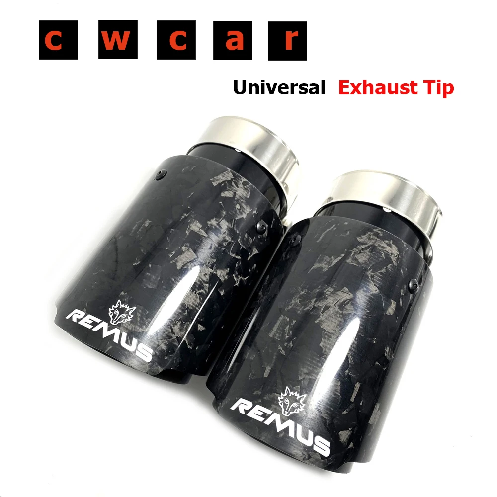 1 шт. Remus Logo новый автомобильный стиль кованое волокно углеродистая нержавеющая