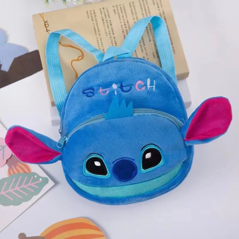 Новый плюшевый рюкзак Disney Stitch модный Женский мини-рюкзак с объемным рисунком