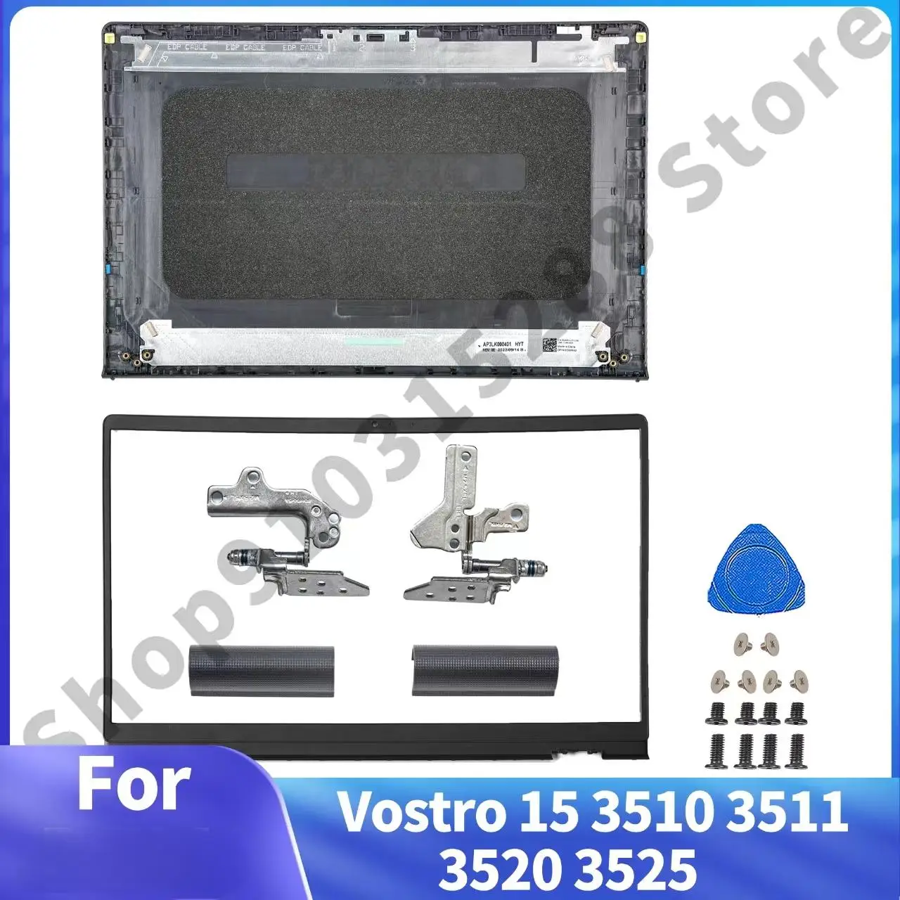 Крышка ПК для Vostro 15 3510 3511 3520 3525 V3510 черная задняя крышка 0DWRHJ петли безеля
