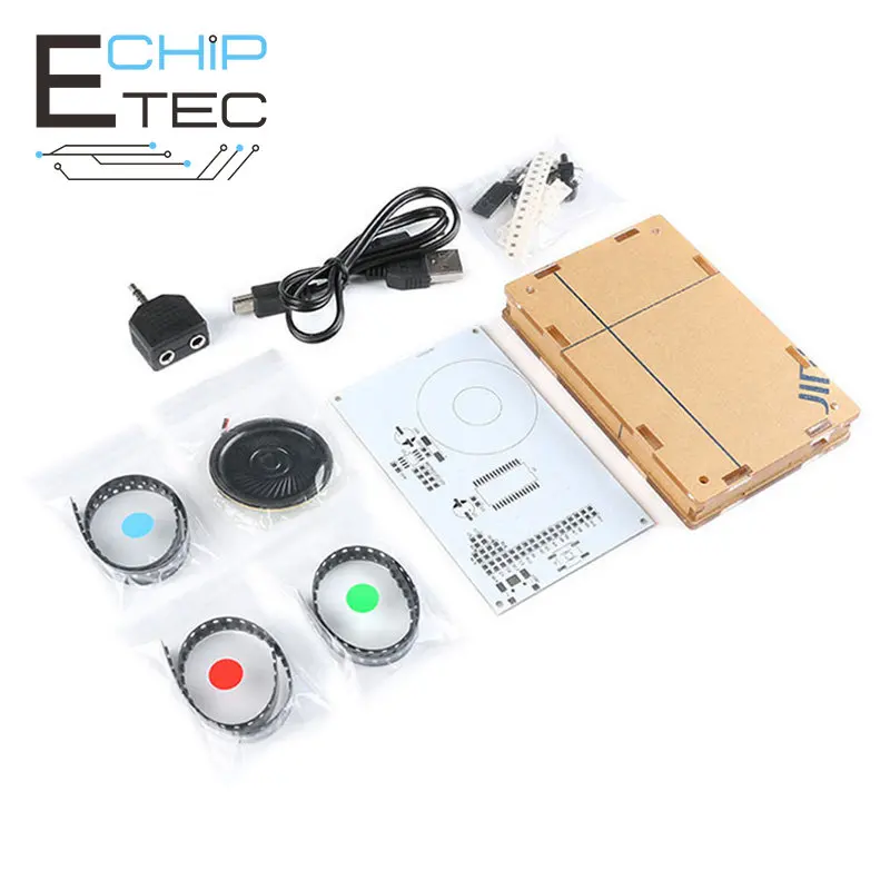 

Free shipping Music Spectrum Display Kit LED Light Speaker Audio Spectrum Level Indicator/DIY Fun Welding Exercise