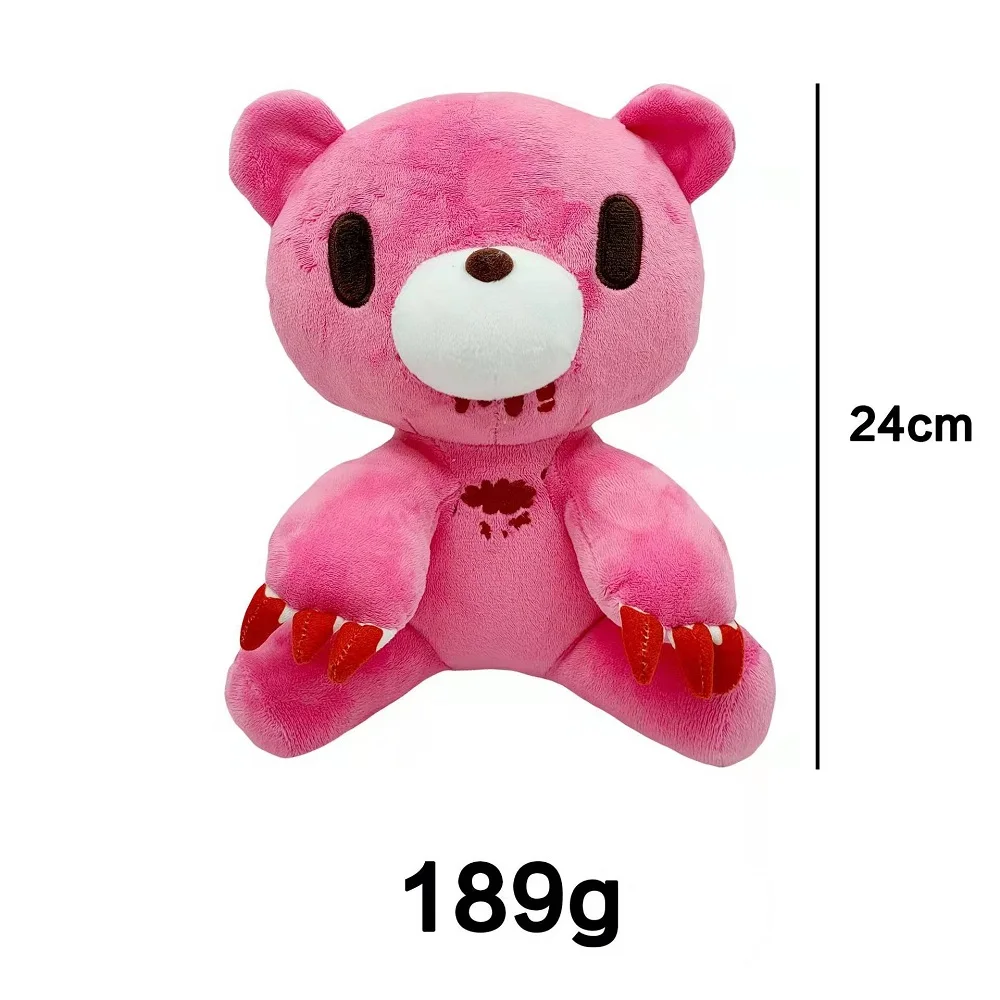 24cm Gloomy Bear Plush Toy Bloodthirsty Pink Bear Plushie Doll Animal Teddy Stuffed Toy Pillow for Kids Birthday Christmas Gift images - 6