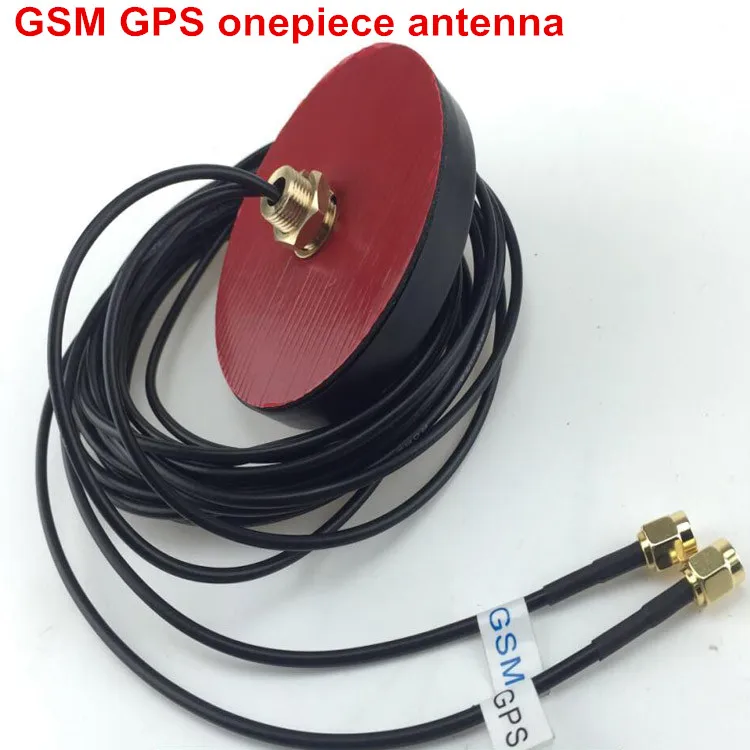 GPS GSM screw thread mount tracker system antenna in onepieces 1.5m cable SMA male