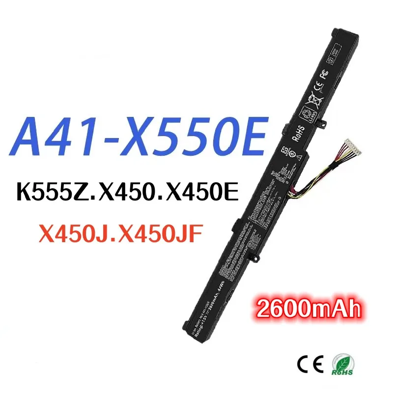 

2600mAh For ASUS A41-X550E K555Z X450 X450E X450J X450JF laptop battery