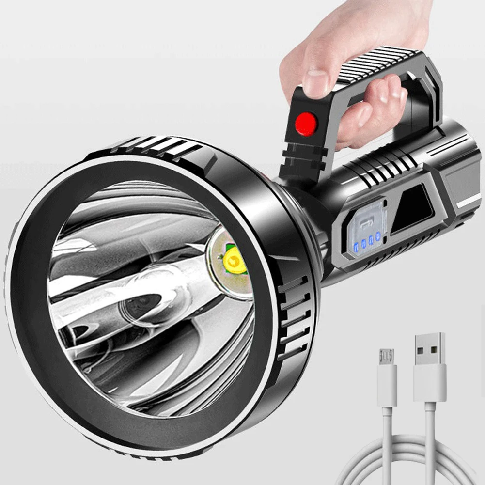 

Светодиодный фонарик, 3 режима, ручной фонарь, Точечный светильник, перезаряжаемый от USB, водонепроницаемый сильный светильник ильник, фонар...