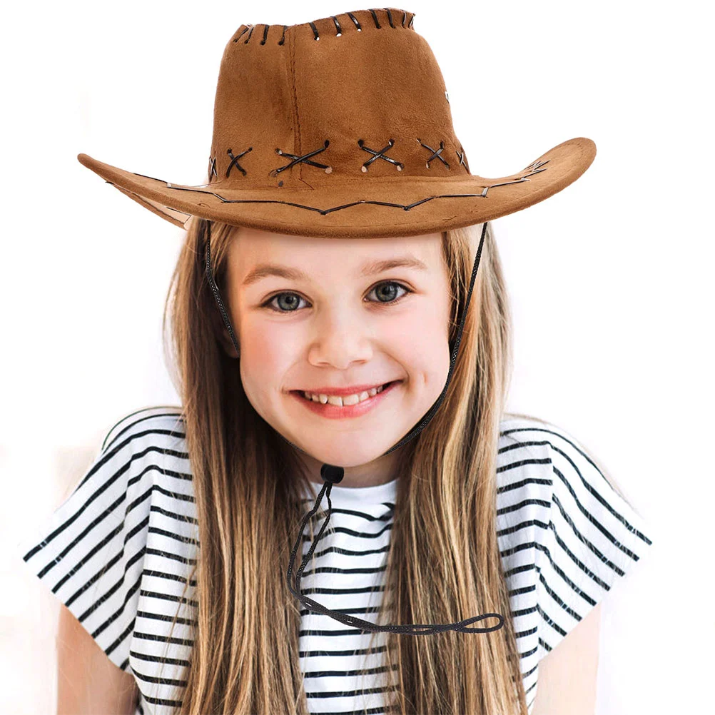 2 шт. детская ковбойская шляпа в стиле вестерн с широкими полями для мальчиков и