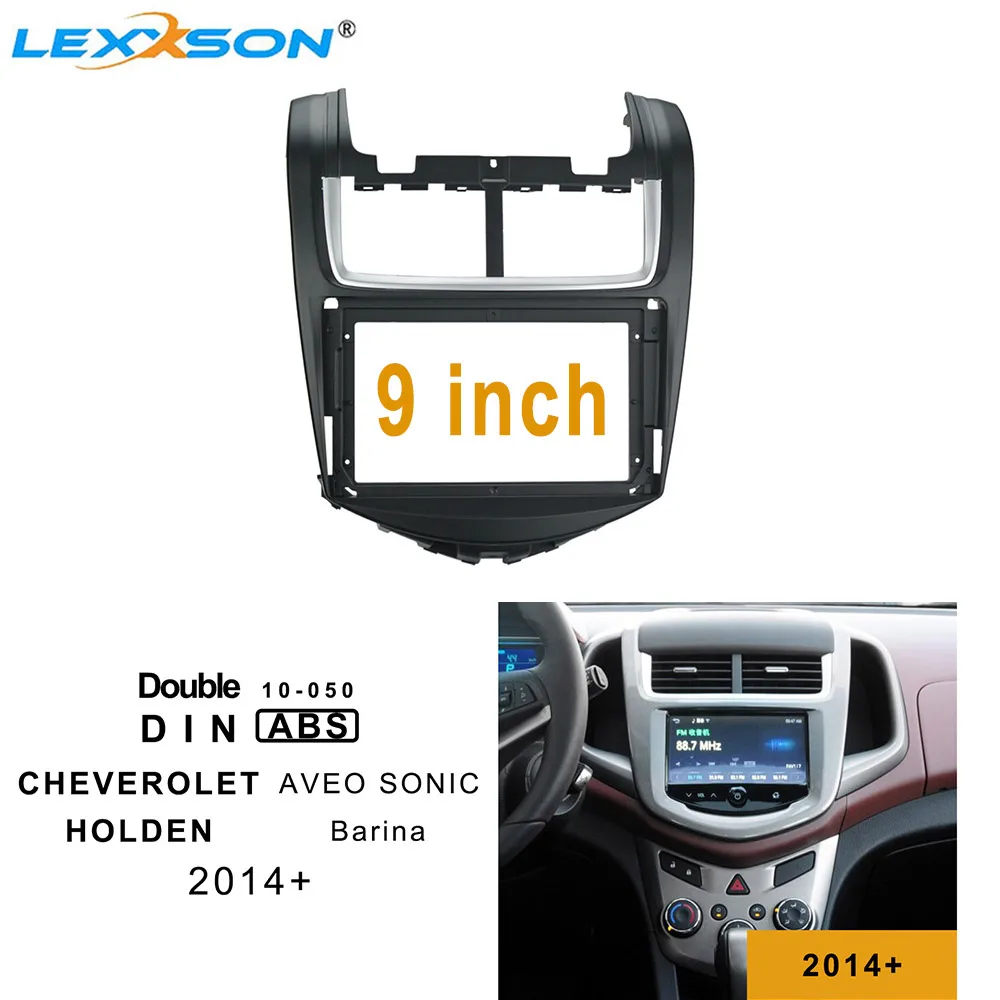 

9-дюймовая Автомобильная панель для CHEVROLET AVEO SONIC 2014-2019, отделка для приборной панели, рамка для HOLDEN BARINA 2014 +