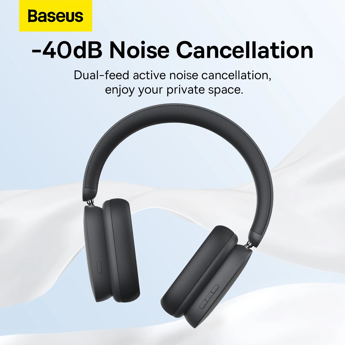 Baseus H1 Hybrid 40dB ANC беспроводные наушники 4-микс ENC Bluetooth 5 2 40 мм драйвер HiFi над