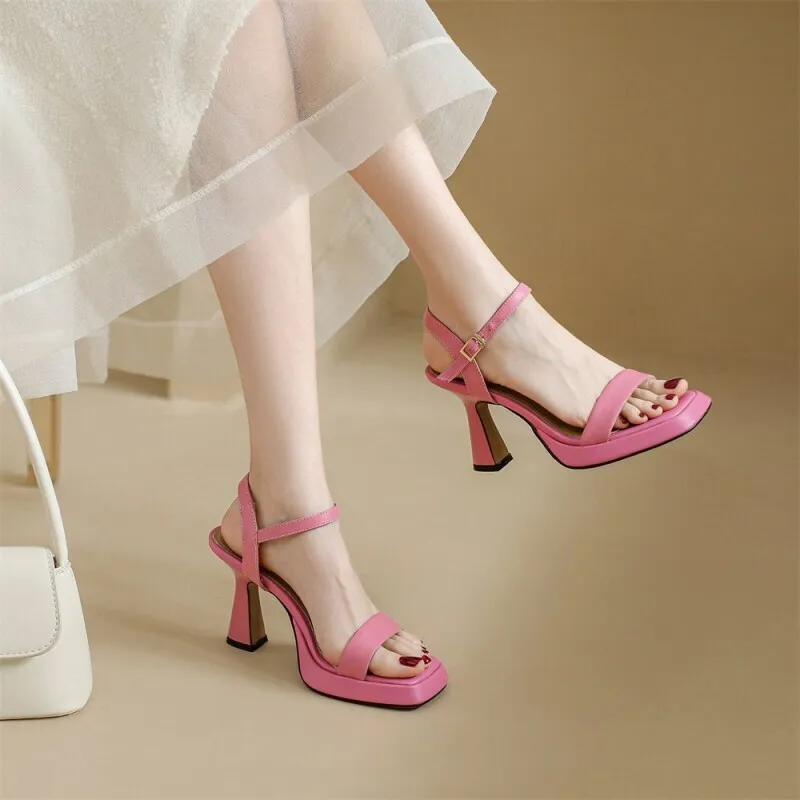 

Summer waterproof platform cushion tee shape string high-tech rubber shoes
