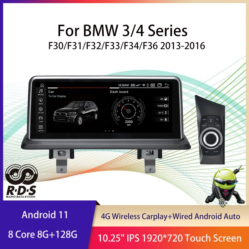 Android 11 Car GPS Navigation For BMW 1 Series E81/E82/E87/E88 2004-2012 Auto Radio Stereo Multimedia Player IPS Screen Carplay
