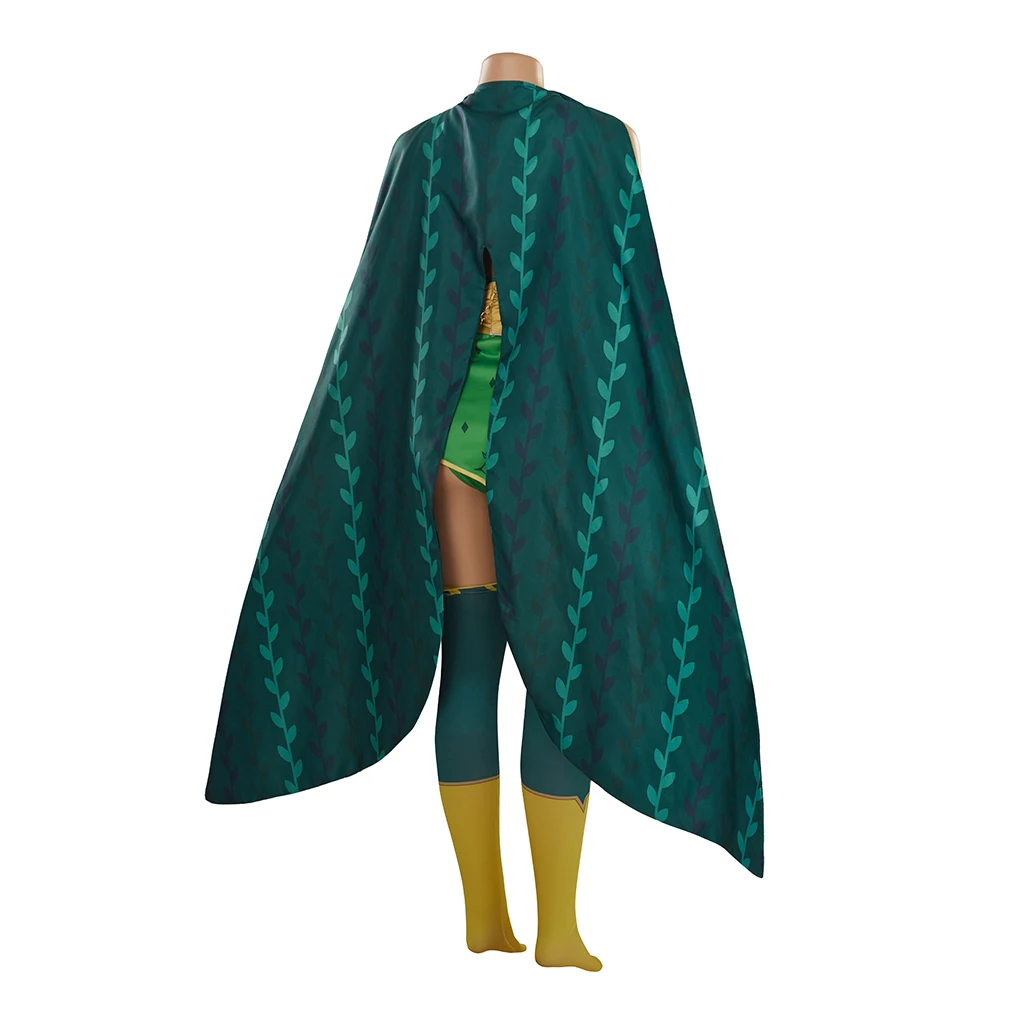 Rydia косплей костюм игры FF IV сексуальное зеленое платье Хэллоуин Вечерние наряды