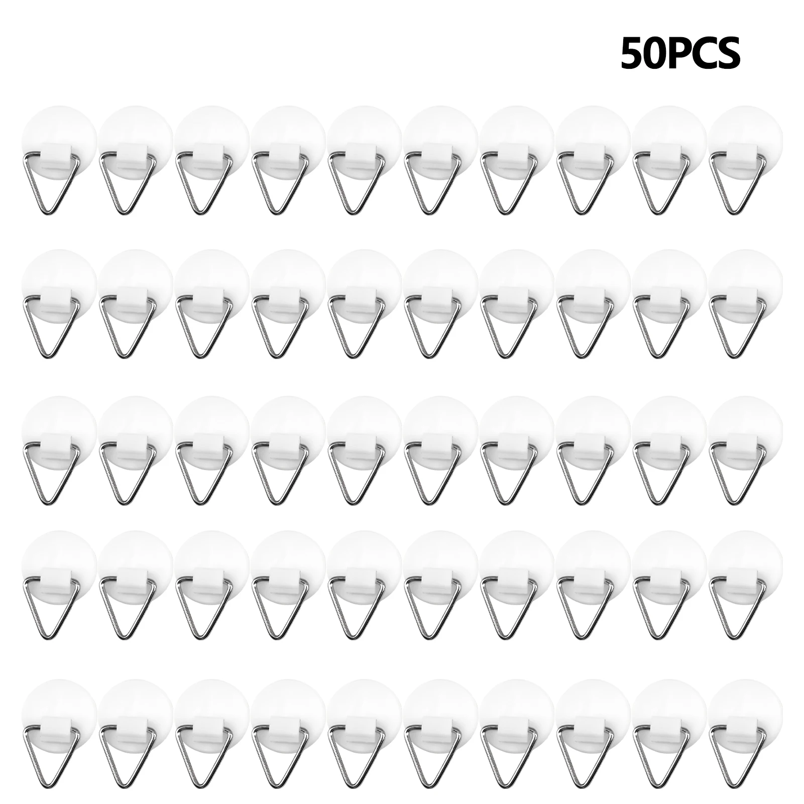 

50 шт., Пластиковые Крючки-невидимки на клейкой основе