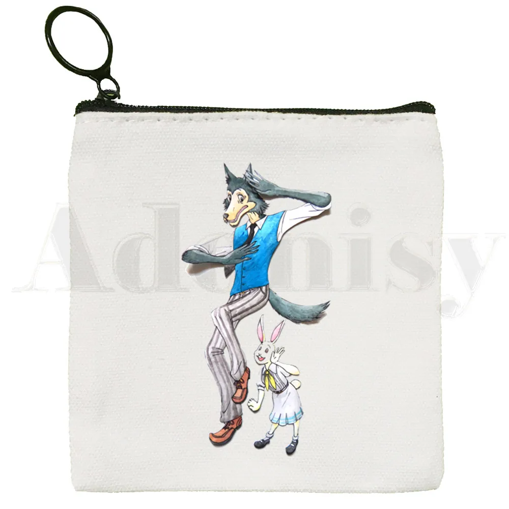 Cartoon Anime Manga Legoshi Beastars Wolf Deer Bag Coin Purse Storage Small Bag Card Bag Key Bag Coin Clutch Bag Zipper Key Bag