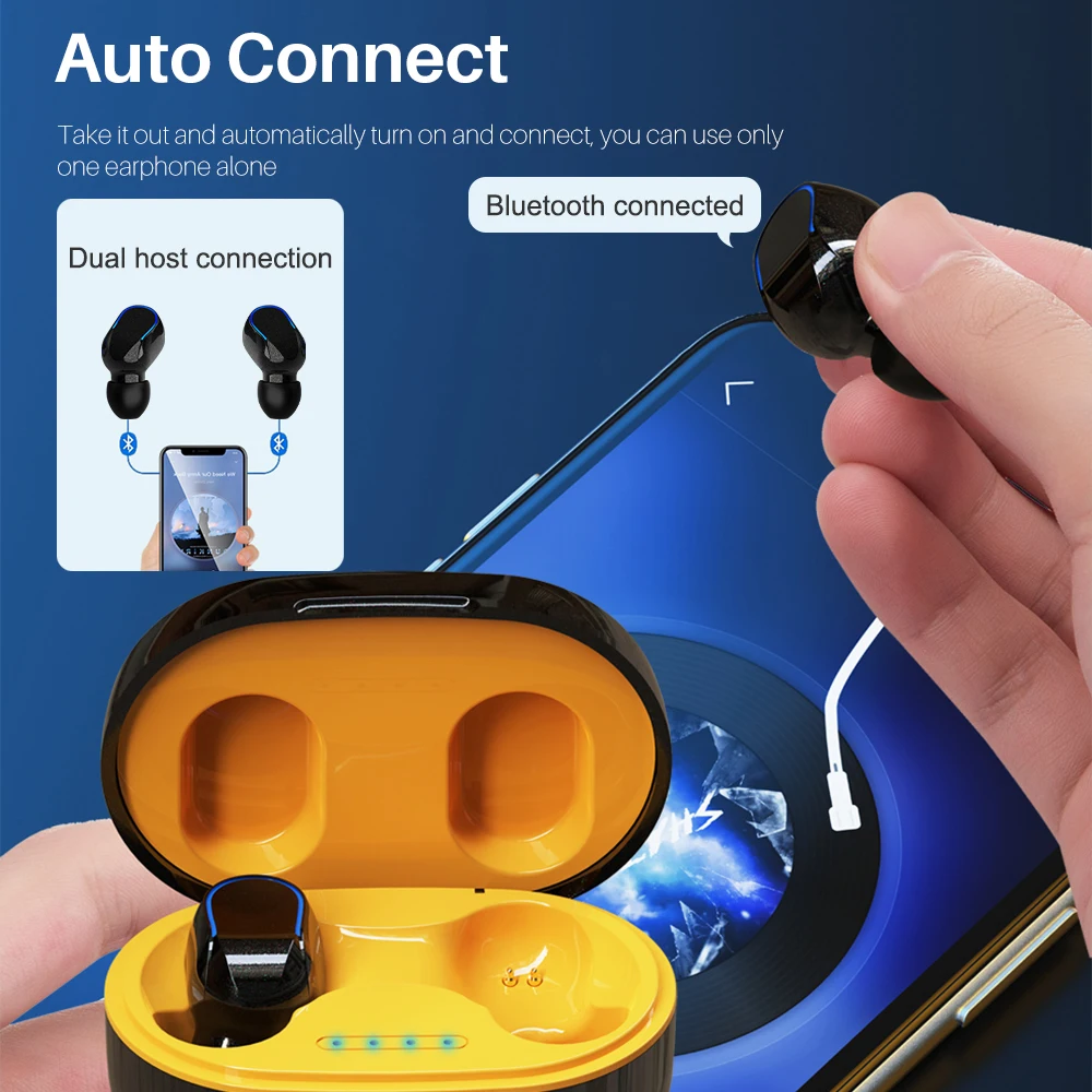 Беспроводные водонепроницаемые наушники NOHON IPX5 TWS Bluetooth для iPhone 14 13 12 11 Pro Max X XS XR 6 7 8