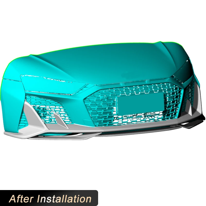 Передний бампер автомобиля разветвитель спойлера сухой карбон для Audi R8 Coupe Convertible