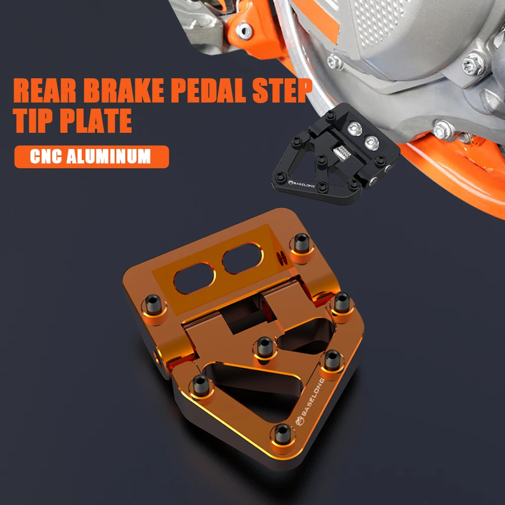

CNC Rear Brake Pedal Step Tip Plate For 390 790 890 990 950 1050 1090 1190 1290 Super Adventure R S T 690 Enduro SMC R SMC-R