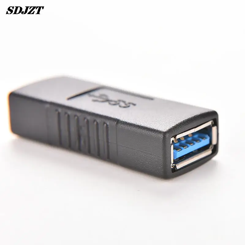 

USB 3.0 Type A Female to A Female Connector Adapter USB3.0 AF to AF Coupler F/F Gender Changer Extender Converter for Laptop 1PC