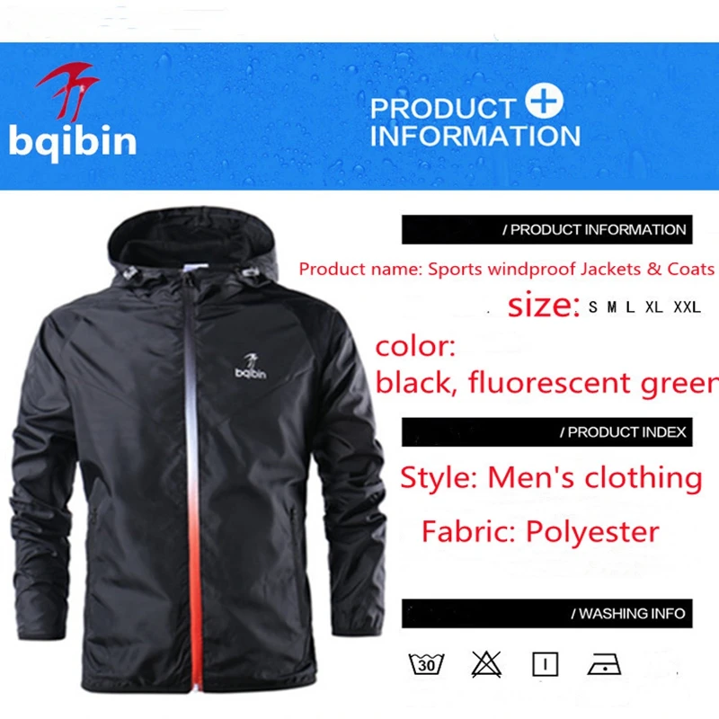 

Men's Sports Jackets & Coats 2022 Spring And Autumn Hooded Jackets Men's Windproof Running Training Casual Jackets Thin Section