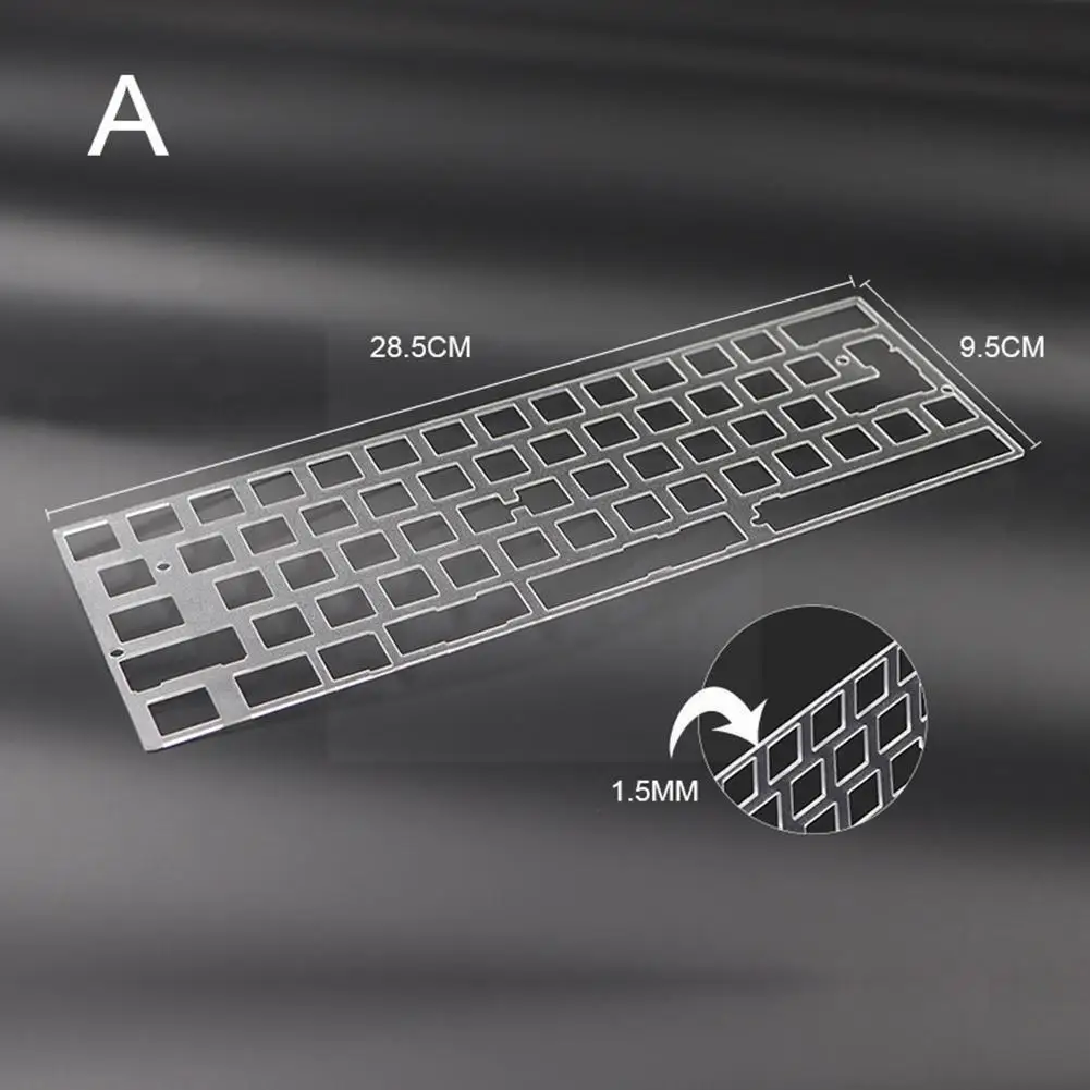 

Pc Transparent Positioning Plate For 60% Mechanical Keyboard Gh60 Dz60 2u 2.25u Shift Plate Diy Keyboard Kits I0n5