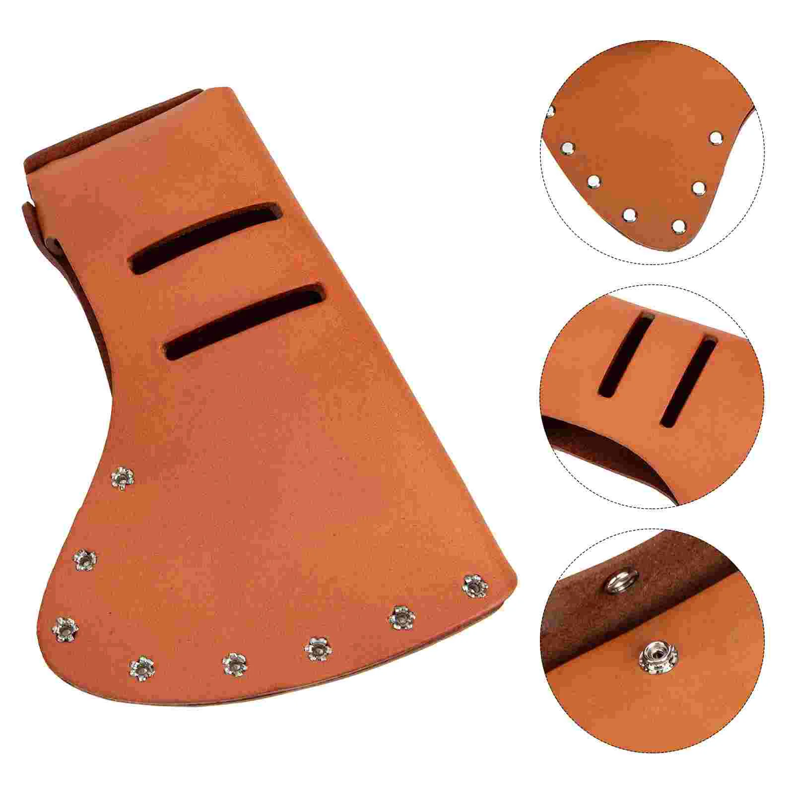 

Cover Hatchet Sheath Holsterprotector Head Sleeve Case Hammer Guard Camping Portable Professional Choppingoutdoors Cattlehide