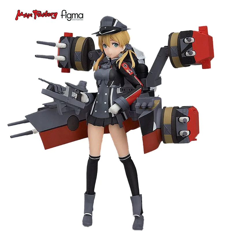 

Original 14cm Max Factory Figma 303 Prinz Eugen Kantai Collection Kan Colle Genuine Collectible Anime Figure Model Toys Gift