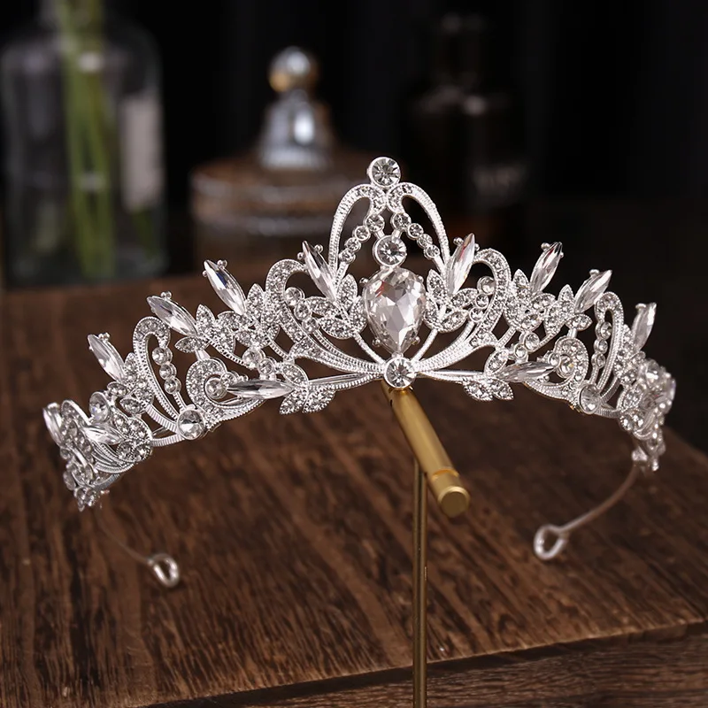 

Новая корона простые Стразы Свадебная атмосфера тиара принцессы