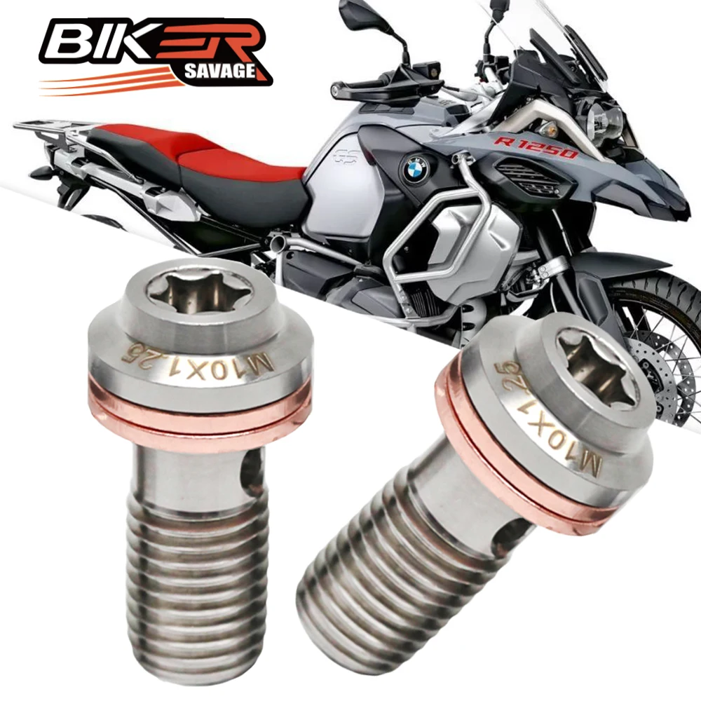 

Motorcycle Universal Front Rear Brake Master Cylinder Screw Oil Hose Adjuster Stainless Banjo Bolt Screws M10*1.25 Accessories
