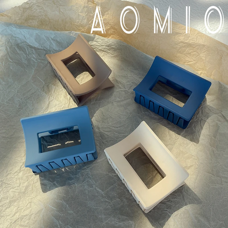 

Заколка для волос AOMIO, квадратная, однотонная, 4 Женский хвостик в наборе